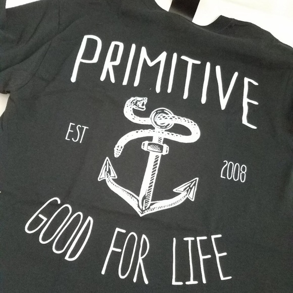 Primitive Graphic Tee: Black “Good for Life” w/ Anchor Logo - Picture 2 of 6